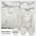 New bridal classical style white mesh cord embroidery lace design
